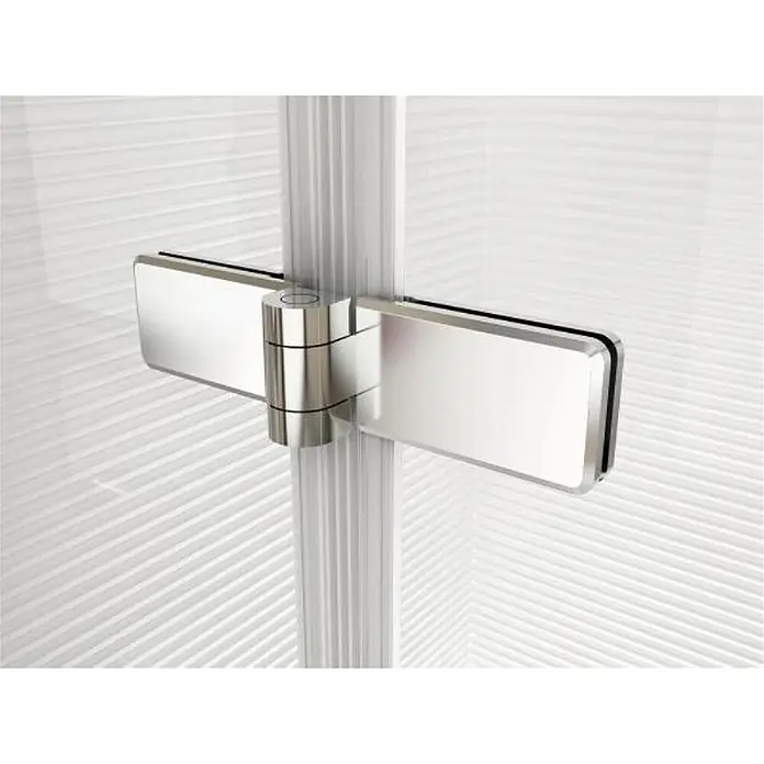 Glaszentrum Hagen Eckdusche 80x80x195 cm DEMETER EckDuschkabine - 80 x 80 x 195 cm, Eloxiert, Transparent, Stärke: 8 mm