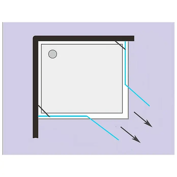 Glaszentrum Hagen Eckdusche 80x80x195 cm DEMETER EckDuschkabine - 80 x 80 x 195 cm, Eloxiert, Transparent, Stärke: 8 mm