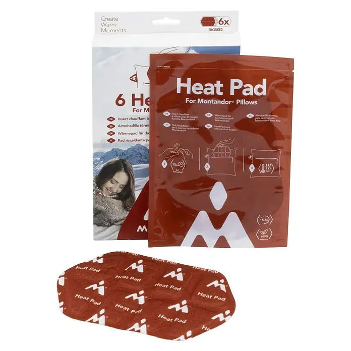 Montandor Heizkissen Heat Pad-Nachfüllpack - 6 Stk., 13 x 20 cm - Wärmepads für Montandor-Kissen im Karton. Die Pads spenden bis zu 6 Stunden Wärme und sind natürlich. Ideal für kalte Tage und Momente.