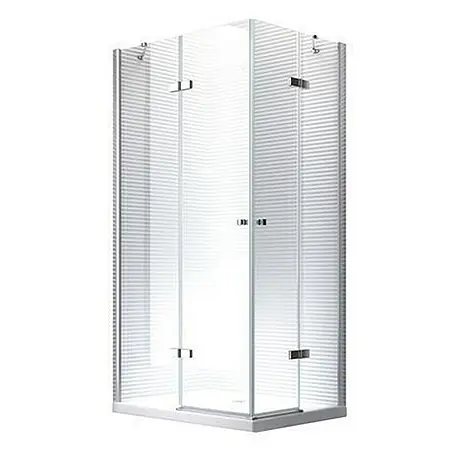 Glaszentrum Hagen  Eckdusche 100x80x195 cm DEMETER EckDuschkabine