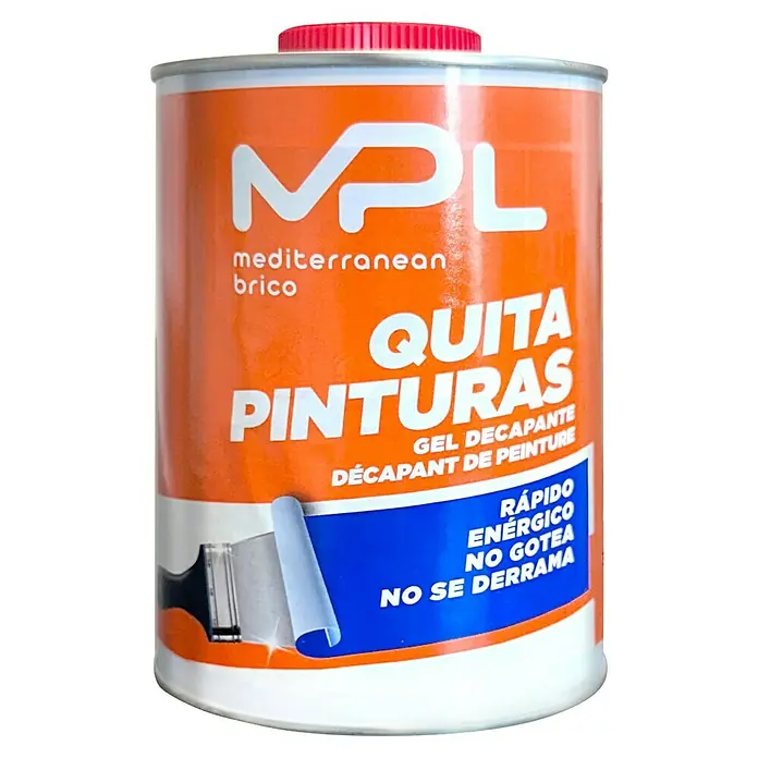 MPL Decapante Quitapinturas - 750 ml - Bote de gel decapante de pintura MPL Quita Pinturas para quitar la pintura.