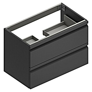 Camargue Pull Mueble de lavabo (An x Pr x Al: 79,5 x 45,4 x 55 cm, Grafito)