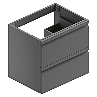 Camargue Pull Mueble de lavabo (An x Pr x Al: 59,5 x 45,4 x 55 cm, Grafito)