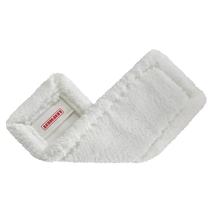 Leifheit Ersatz-Bezug Staubbezug Superduster Floor XL - Weiß, Passend für: Leifheit Bodenwischer Profi XL - Produktbild eines weißen Leifheit Wischbezugs mit der Markenbezeichnung. Ideal für die effiziente Reinigung verschiedener Bodenbeläge.