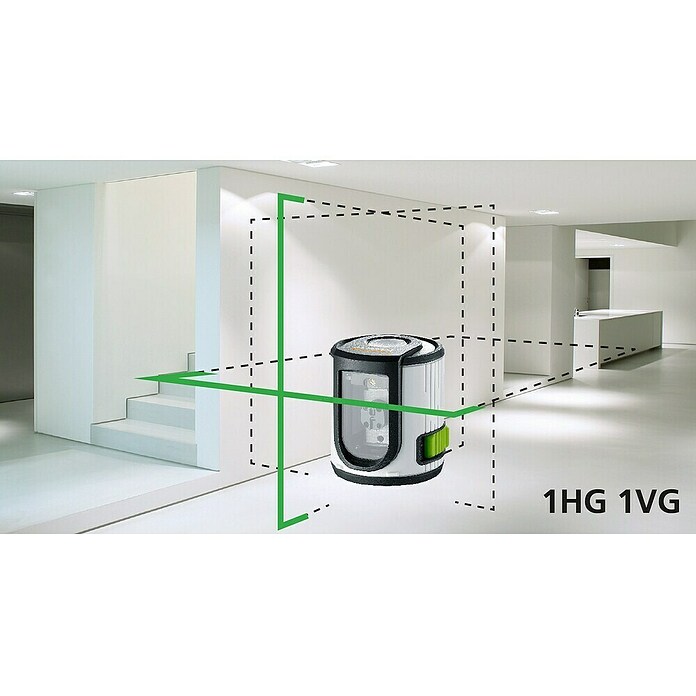 Laserliner Kruislijnlaser EasyCross-Laser Green Set (Max. werkbereik: 0 m - 40 m) | BAUHAUS