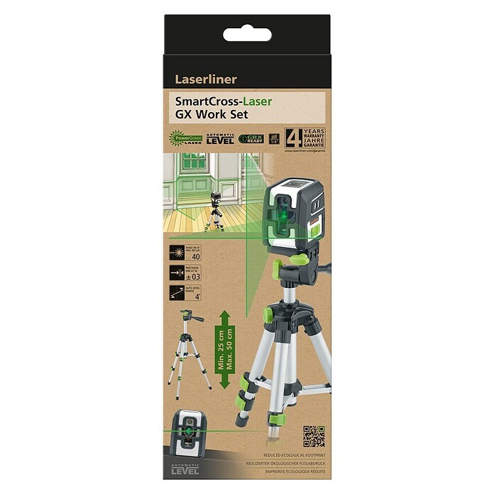 Laserliner Kruislijnlaser SmartCross-Laser GX Werkset (Max. werkbereik: 0 m - 40 m) | BAUHAUS
