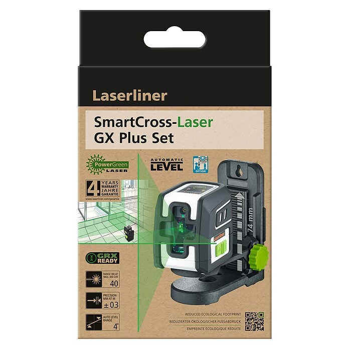 Laserliner Kruislijnlaser SmartCross-Laser GX Plus Set (Max. werkbereik: 0 m - 40 m) | BAUHAUS