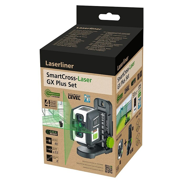 Laserliner Kruislijnlaser SmartCross-Laser GX Plus Set (Max. werkbereik: 0 m - 40 m) | BAUHAUS
