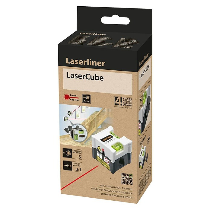 Laserliner Lijnlaser LaserCube (Max. werkbereik: 5 m) | BAUHAUS