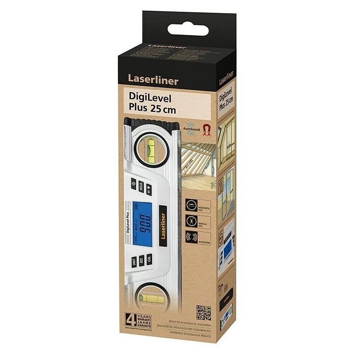 Laserliner Digitale waterpas DigiLevel Plus 25 cm (Akoestisch signaal) | BAUHAUS