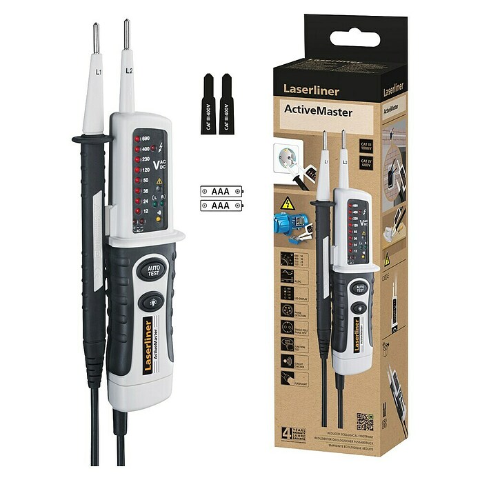 Laserliner Spanningstester ActiveMaster (l x b x h: 40 x 75 x 265 mm, IP64) | BAUHAUS