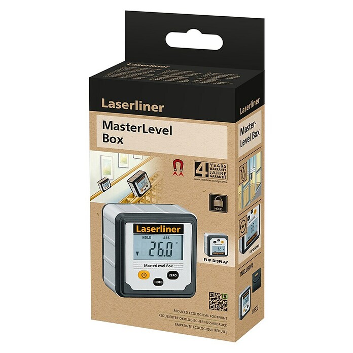 Laserliner Digitale waterpas MasterLevel Box (l x b x h: 28 x 59 x 59 mm) | BAUHAUS