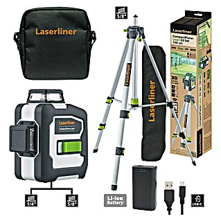 Laserliner Linienlaser CompactPlane-Laser 3G Set 150cm (Max. Arbeitsbereich: 0 m - 30 m)