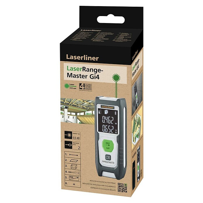 Laserliner Laserentfernungsmesser LaserRange-Master Gi4 (Messbereich: 0,3 - 40 m, Ohne Tasche) | BAUHAUS