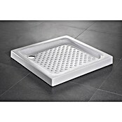 Plato de ducha porcelánico (L x An: 80 x 80 cm, Porcelana sanitaria, Blanco)