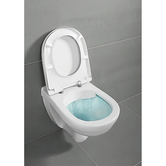 Villeroy & Boch Set za stenski WC Targa Twist Flush  (Izpiranje brez roba, Brez posebne glazure, Oblika splakovanja: Globok, WC odtok: Vodoravno, Bela) | 3943 - WC Wand Marke | DBBA - Keramik Marke | DBB - Keramik | DB - Keramik/Wannen | D - Sanitär | BAUHAUS