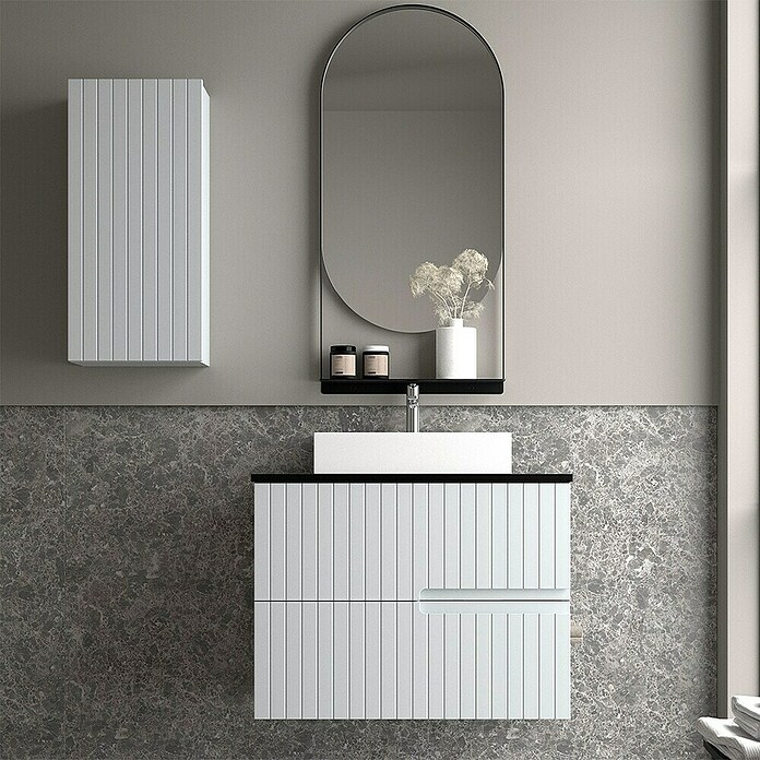 Duplach Mueble de lavabo Abi (L x An x Al: 45 x 60 x 60 cm, Gris, Melamina) | BAUHAUS