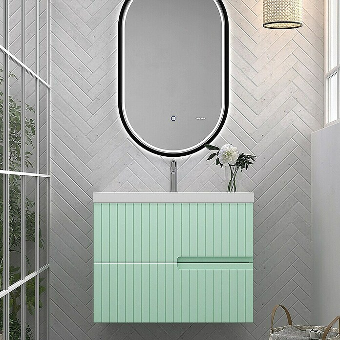 Duplach Mueble de lavabo Abi (L x An x Al: 45 x 60 x 60 cm, Menta, Melamina) | BAUHAUS