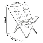 Sunfun Garten-Loungesessel Padded (B x T x H: 90 x 86 x 90 cm, Anthrazit) | BAUHAUS