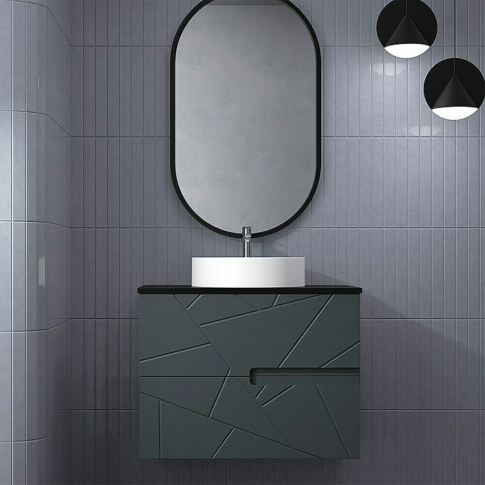 Duplach Mueble de lavabo Gurla (L x An x Al: 45 x 60 x 60 cm, Antracita, Melamina) | BAUHAUS