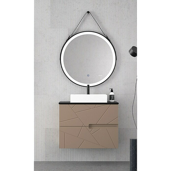 Duplach Mueble de lavabo Gurla (L x An x Al: 45 x 60 x 60 cm, Moka, Melamina) | BAUHAUS
