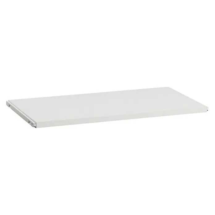 Elfa Classic by Elfa Regalboden Click-in - L x B x H: 30 x 60 x 2 cm, Stecken, Weiß - Nahaufnahme einer weißen Regalbodenplatte mit einer glatten Oberfläche und einem minimalistischen Design für moderne Wohnräume.