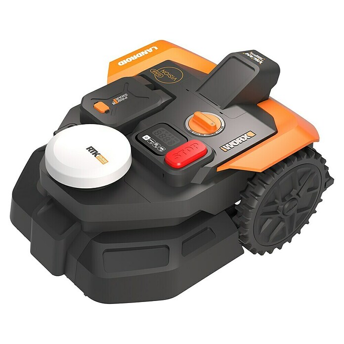 Worx PowerShare 20V Mähroboter Vision Cloud WR305E (500 m², Schnittbreite: 18 cm, Satellitengestützte Navigation, RTK) | BAUHAUS