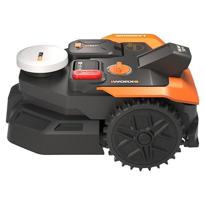 Worx PowerShare 20V Mähroboter Vision Cloud WR305E (500 m², Schnittbreite: 18 cm, Satellitengestützte Navigation, RTK) | BAUHAUS