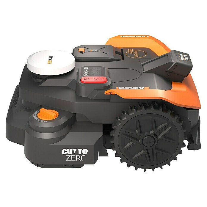 Worx PowerShare 20V Mähroboter Vision Cloud WR318E (1 800 m², Schnittbreite: 22 cm, Satellitengestützte Navigation, RTK) | BAUHAUS