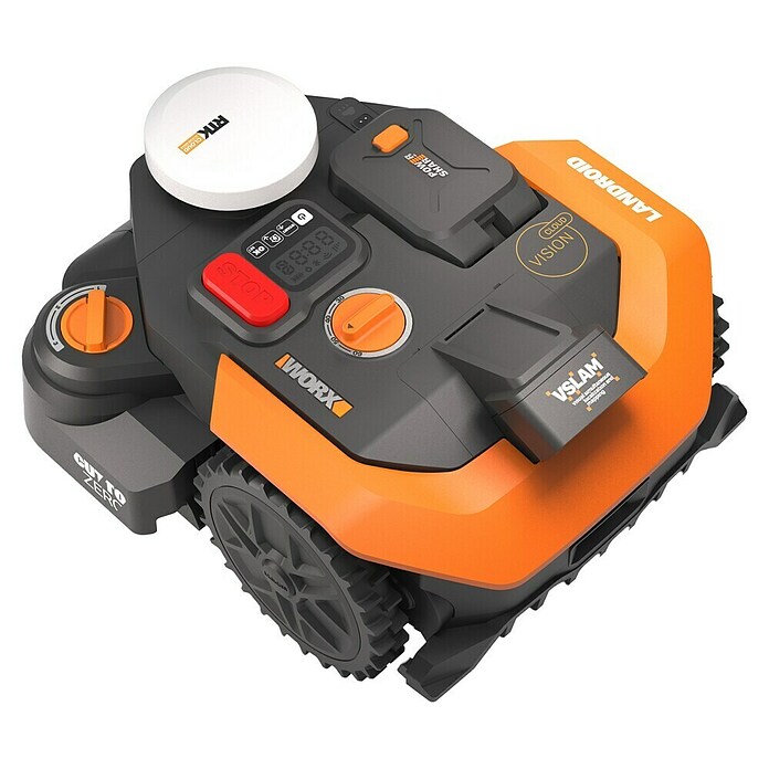 Worx PowerShare 20V Mähroboter M800 Vision Cloud WR308E (800 m², Schnittbreite: 18 cm, Satellitengestützte Navigation, RTK) | BAUHAUS