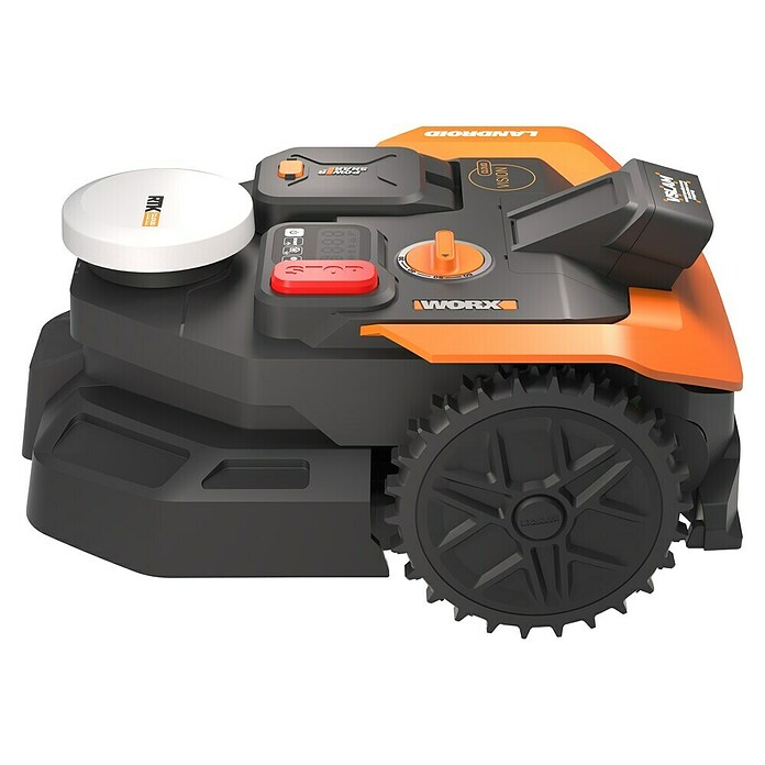 Worx PowerShare 20V Mähroboter M650 Vision Cloud WR365E (650 m², Schnittbreite: 18 cm, Satellitengestützte Navigation, RTK) | BAUHAUS