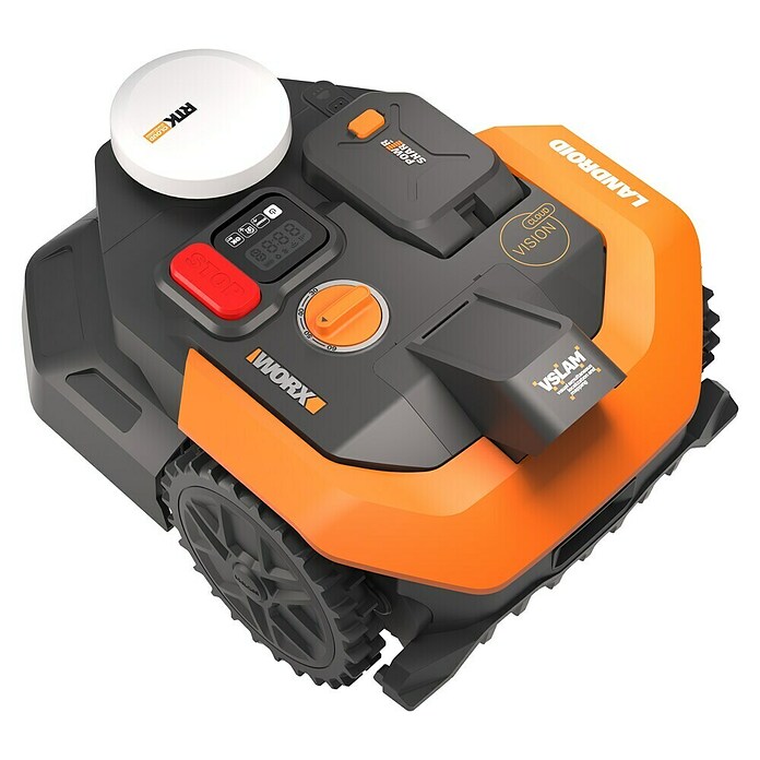 Worx PowerShare 20V Mähroboter Vision Cloud WR305E (500 m², Schnittbreite: 18 cm, Satellitengestützte Navigation, RTK) | BAUHAUS