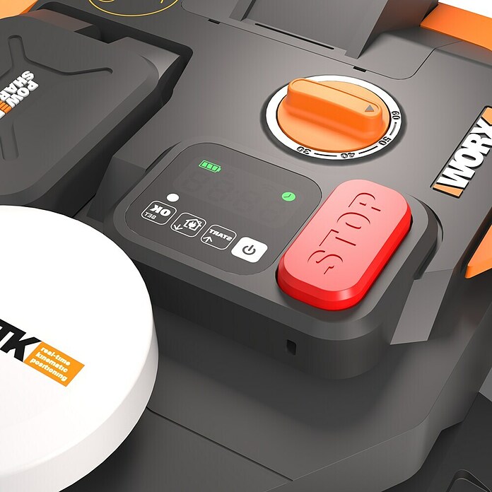 Worx PowerShare 20V Mähroboter Vision Cloud WR305E (500 m², Schnittbreite: 18 cm, Satellitengestützte Navigation, RTK) | BAUHAUS