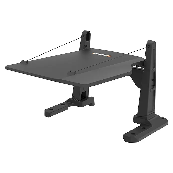 Worx Mähroboter-Garage WA0828 - Worx Mähroboter Landroid Vision Cloud - Das Bild zeigt einen schwarzen WORX Werkzeugwagenaufsatz, ideal für die Organisation von Werkzeugen und Zubehör in der Werkstatt.