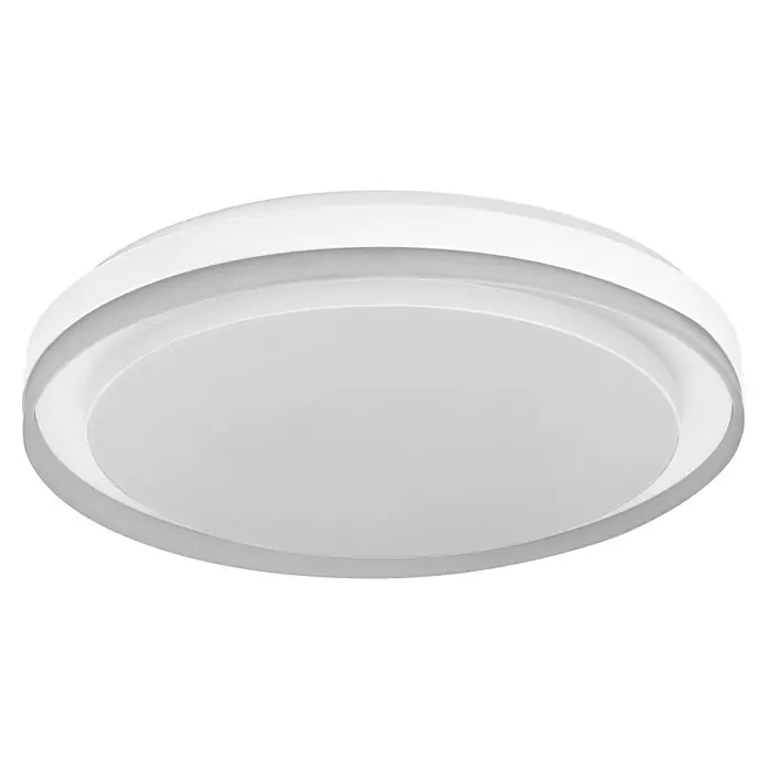 Osram Smart+ LED-Deckenleuchte rund Orbis Zest - Ø x H: 49 x 10 cm, Weiß, RGBW - Eine moderne, runde LED-Deckenleuchte in Weiß, die durch ihr schlichtes Design besticht und eine angenehme Beleuchtung bietet.