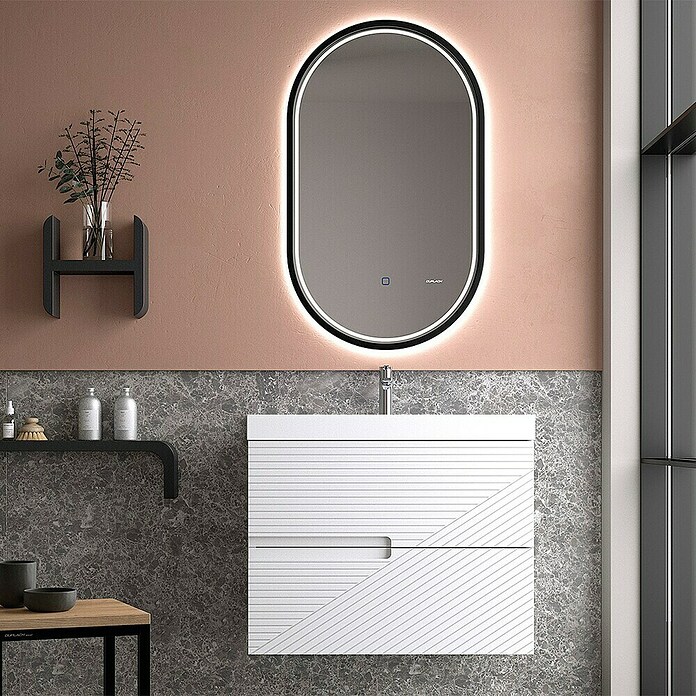 Duplach Mueble de lavabo Rimo (L x An x Al: 45 x 100 x 60 cm, Blanco, Melamina) | BAUHAUS