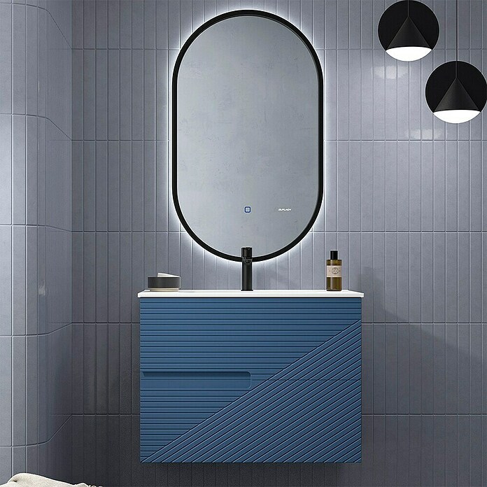 Duplach Mueble de lavabo Rimo (L x An x Al: 45 x 100 x 60 cm, Oceano, Melamina) | BAUHAUS