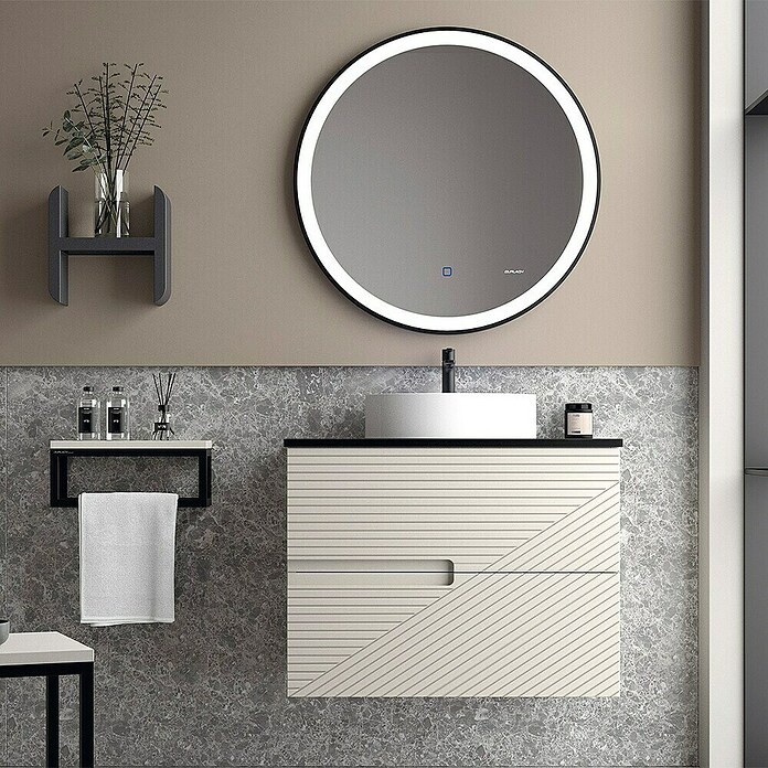 Duplach Mueble de lavabo Rimo (L x An x Al: 45 x 100 x 60 cm, Beige, Melamina) | BAUHAUS