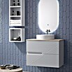 Duplach Mueble de lavabo Rimo (L x An x Al: 45 x 80 x 60 cm, Gris, Melamina) | BAUHAUS