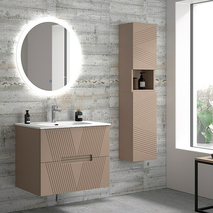 Duplach Mueble de lavabo Istor (L x An x Al: 45 x 60 x 60 cm, Moka, Melamina) | BAUHAUS