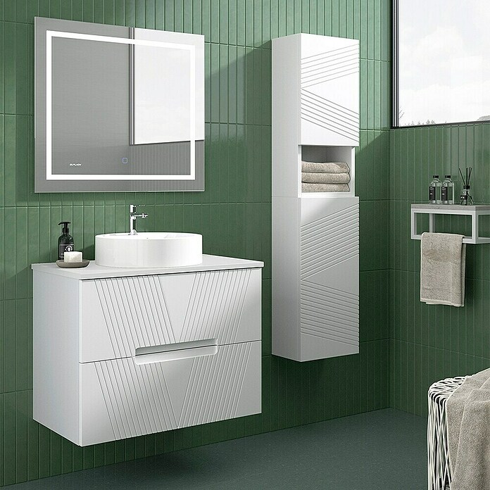 Duplach Mueble de lavabo Istor (L x An x Al: 45 x 100 x 60 cm, Blanco, Melamina) | BAUHAUS