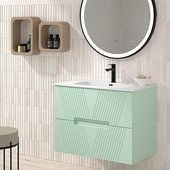 Duplach Mueble de lavabo Istor (L x An x Al: 45 x 80 x 60 cm, Menta, Melamina) | BAUHAUS