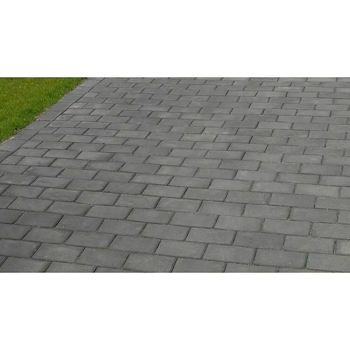 Diephaus Pflasterstein Pomona - Anthrazit, 20 x 15 x 5 cm, Rechteckig - Diese Aufnahme zeigt ein Pflastersteindesign, ideal für Terrassen oder Gehwege, und kombiniert Funktionalität mit modernem Stil, um Außenbereiche aufzuwerten.