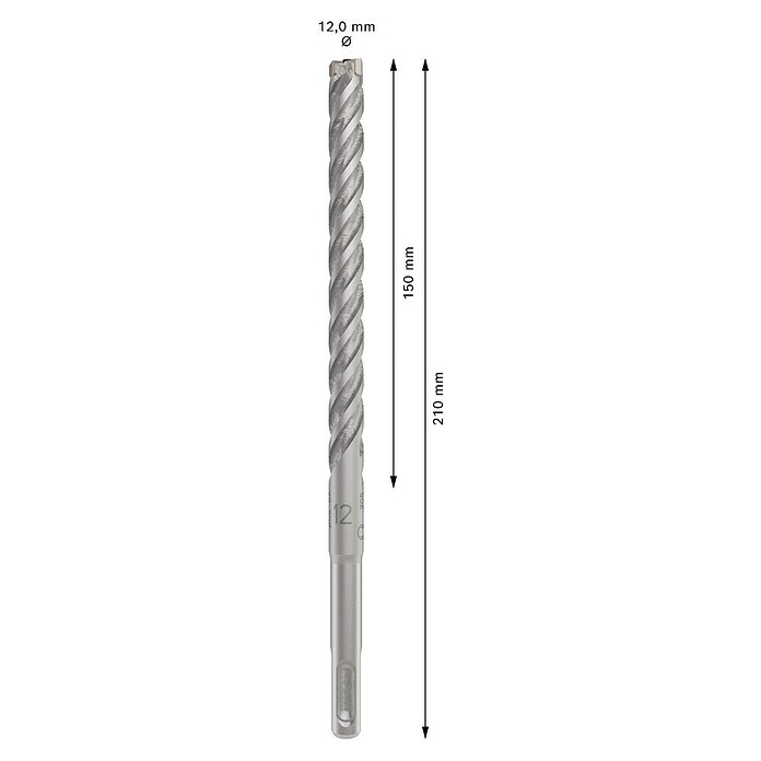 Bosch Broca para hormigón SDS-Plus 5X (Diámetro: 12 mm, Largo: 210 mm)