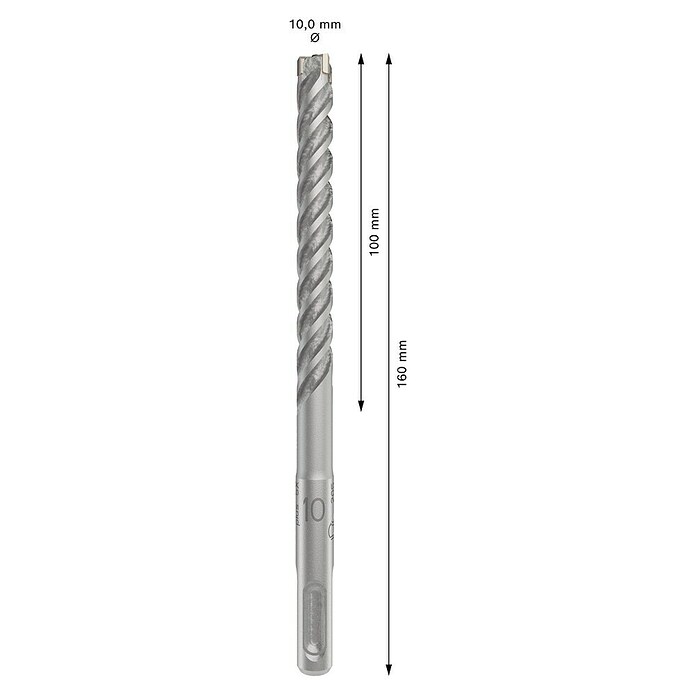 Bosch Professional Broca para hormigón SDS-Plus 5X (Diámetro: 10 mm, Largo: 160 mm)
