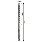 Bosch Professional Broca para hormigón SDS-Plus 5X (Diámetro: 10 mm, Largo: 160 mm)