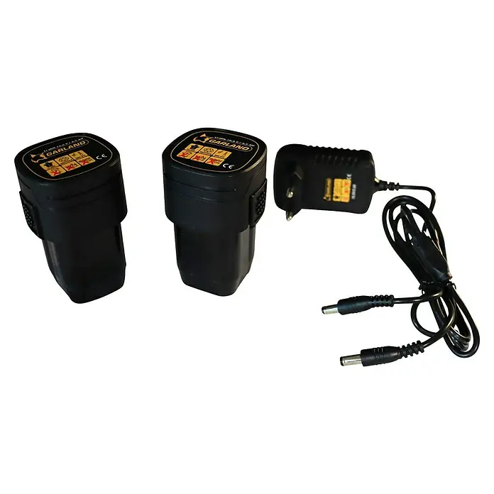 Garland Motosierra de batería Rodent Keeper 104 OB-V25 - 16 V, 2,5 Ah, Iones de litio, 2 baterías, Longitud de la cuchilla: 10 cm - Batería, cargador y cable Garland. Kit de batería y cargador Garland, con batería Li-Ion de 16,8 V / 2,5 Ah para herramientas.