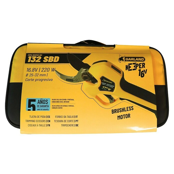 Garland Tijeras para podar de batería Cepa Keeper 132 SBD-V25 (16,8 V, 2 baterías, Grosor de rama máx.: 32 mm) | BAUHAUS