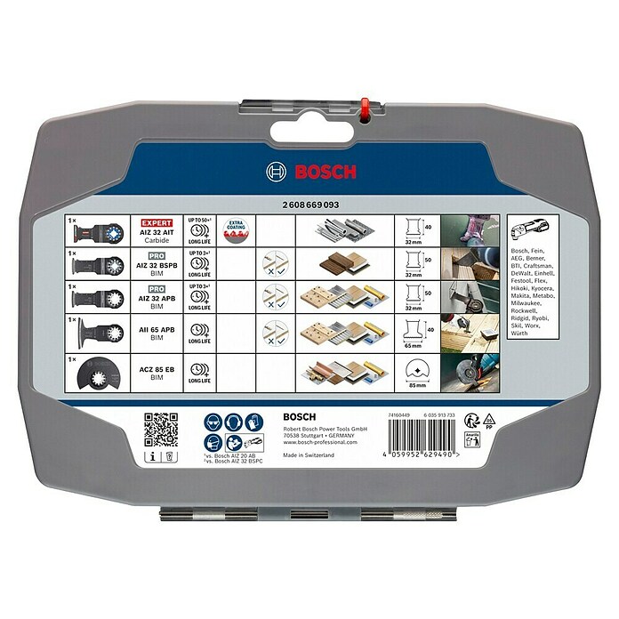 Bosch Set pribora  (5 -del.) | 2551 - Zubehör Multifunktion/Modellbau | BCDA - Zubeh Bohrm/Bohrhämmer/Akkumasch | BCD - Maschinenzubehör | BC - Maschinenzubehör | B - Werkz/Masch/Maschzubeh/Auto | BAUHAUS