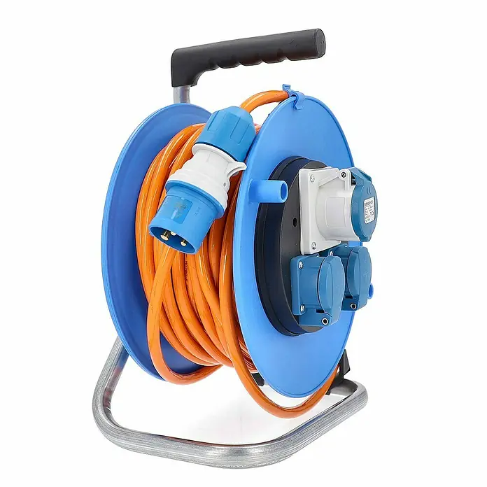 as-schwabe Kabeltrommel H07BQ-F 3G2,5 - Kunststoff, 25 m, IP44